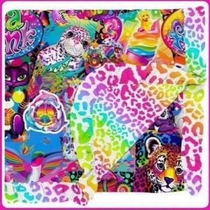 NWOT Sugar Swan OG Lisa Frank Triple Layered Ruffled Bamboo Blanket 60x60